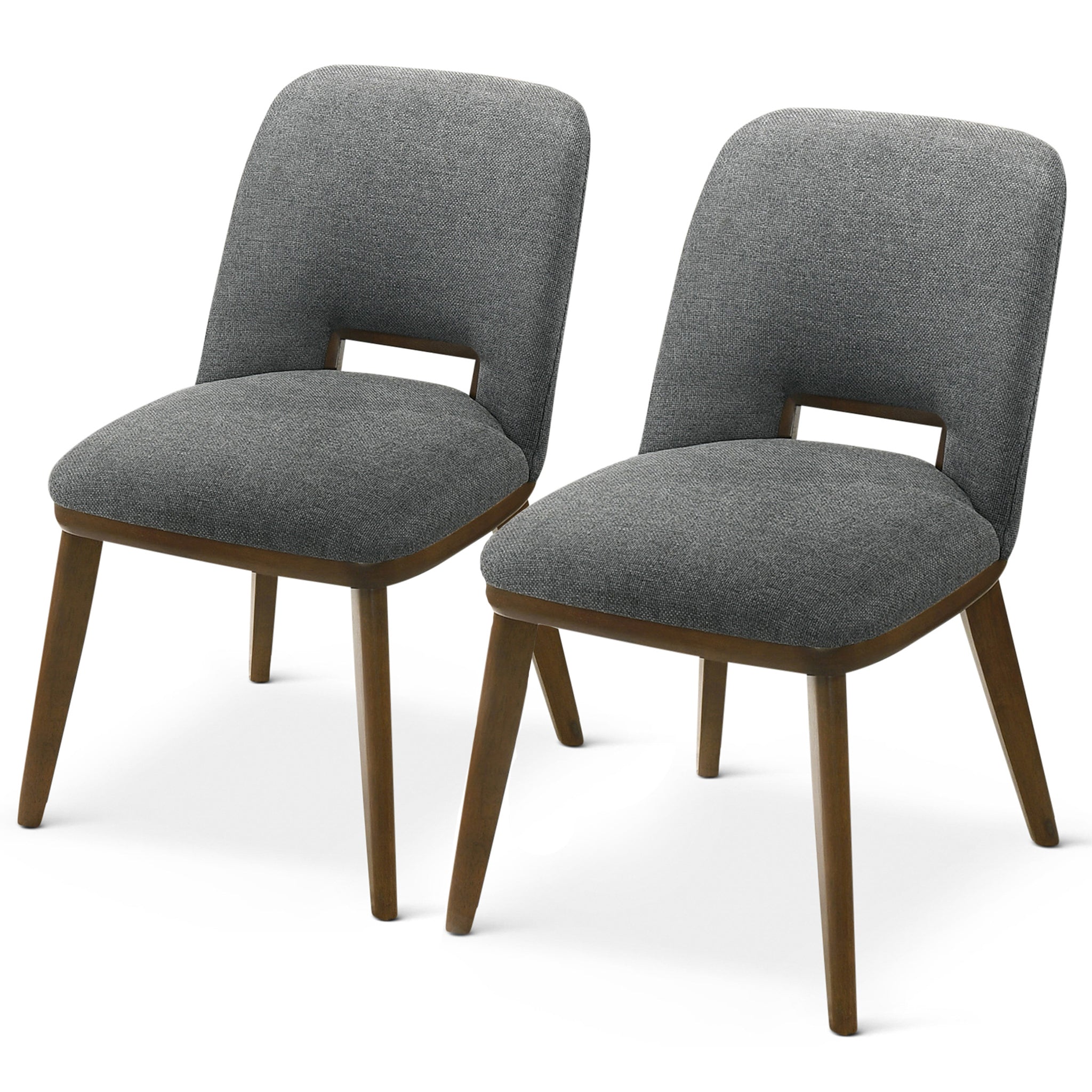Blake Dark Grey Fabric Dining Chair (Set Of 2) Blake Dark Grey Fabric Dining Chair (Set Of 2)