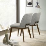 Blake Light Grey Fabric Dining Chair (Set Of 2) - Image 3