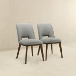 Blake Light Grey Fabric Dining Chair (Set Of 2) - Image 5