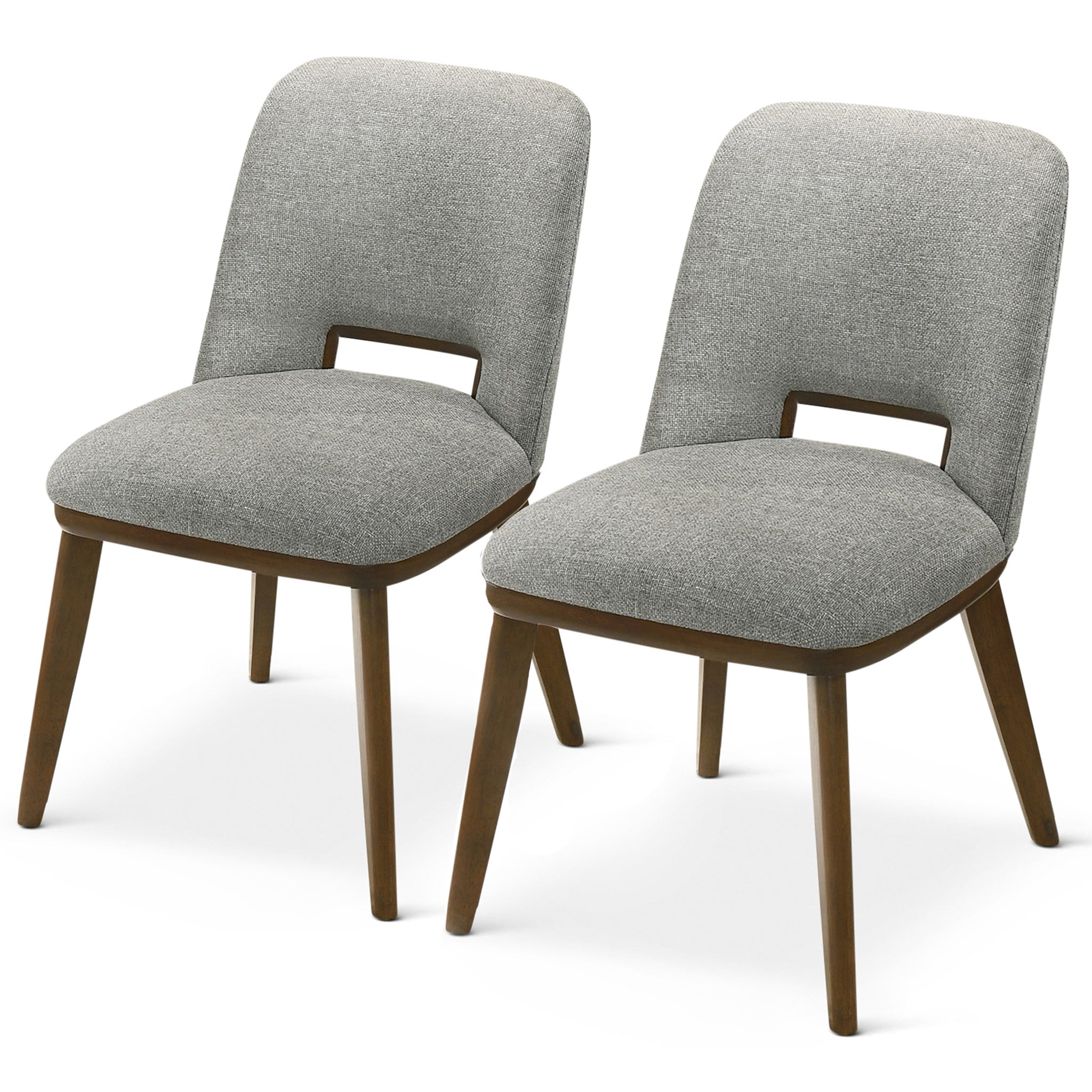 Blake Light Grey Fabric Dining Chair (Set Of 2) Blake Light Grey Fabric Dining Chair (Set Of 2)