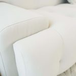 Brampton Mid Century 90 Inch Cream Velvet Sofa - Image 3