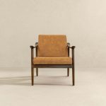 Brandon  Antique Tan Leather Lounge Chair - Image 5
