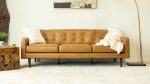 Braxton Tan Leather Sofa - Image 5