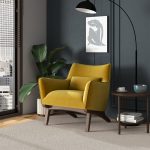 Brayden Lounge Chair (Gold - Velvet) - Image 2
