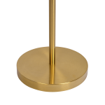 Brilliance Modern Gold Brush Floor Lamp, Opal Glass Shades and Round Metal Base - Image 5