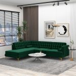 Brooke Green  Sectional Sofa Left Facing - Image 2