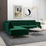 Brooke Green  Sectional Sofa Left Facing - Image 3