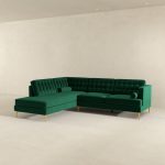Brooke Green  Sectional Sofa Left Facing - Image 4