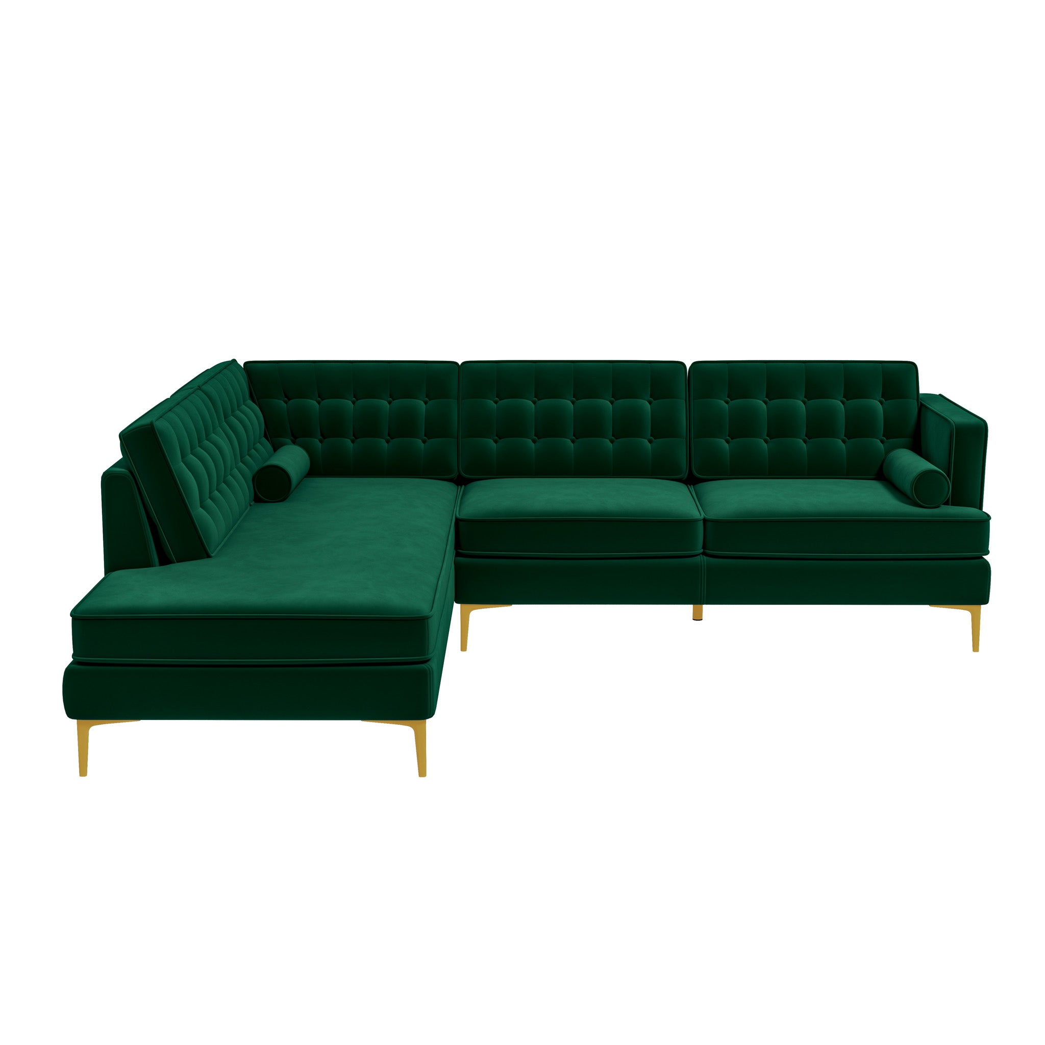 Brooke Green Sectional Sofa Left Facing Brooke Green Sectional Sofa Left Facing
