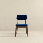 Carlos Blue Velvet Solid Back Side Chair (Set Of 2) - Image 3
