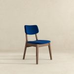 Carlos Blue Velvet Solid Back Side Chair (Set Of 2) - Image 4