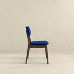 Carlos Blue Velvet Solid Back Side Chair (Set Of 2) - Image 5