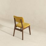 Carlos Dark Yellow Velvet Solid Back Side Chair (Set Of 2) - Image 4