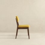 Carlos Dark Yellow Velvet Solid Back Side Chair (Set Of 2) - Image 5