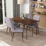Carlos Solid Wood Dining Table 47" - Image 3