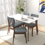 Carlos White Small Dining Table - Image 4