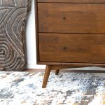 Caroline Mid Century Modern Solid Wood Dresser 3-Drawer - Image 2