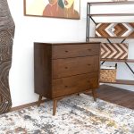 Caroline Mid Century Modern Solid Wood Dresser 3-Drawer - Image 4