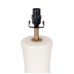 Cascade Glass Lamp Golden Base Off White Glass Table Lamp - Image 5