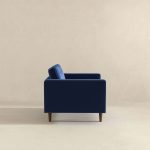 Casey  Blue Velvet Lounge Chair - Image 5