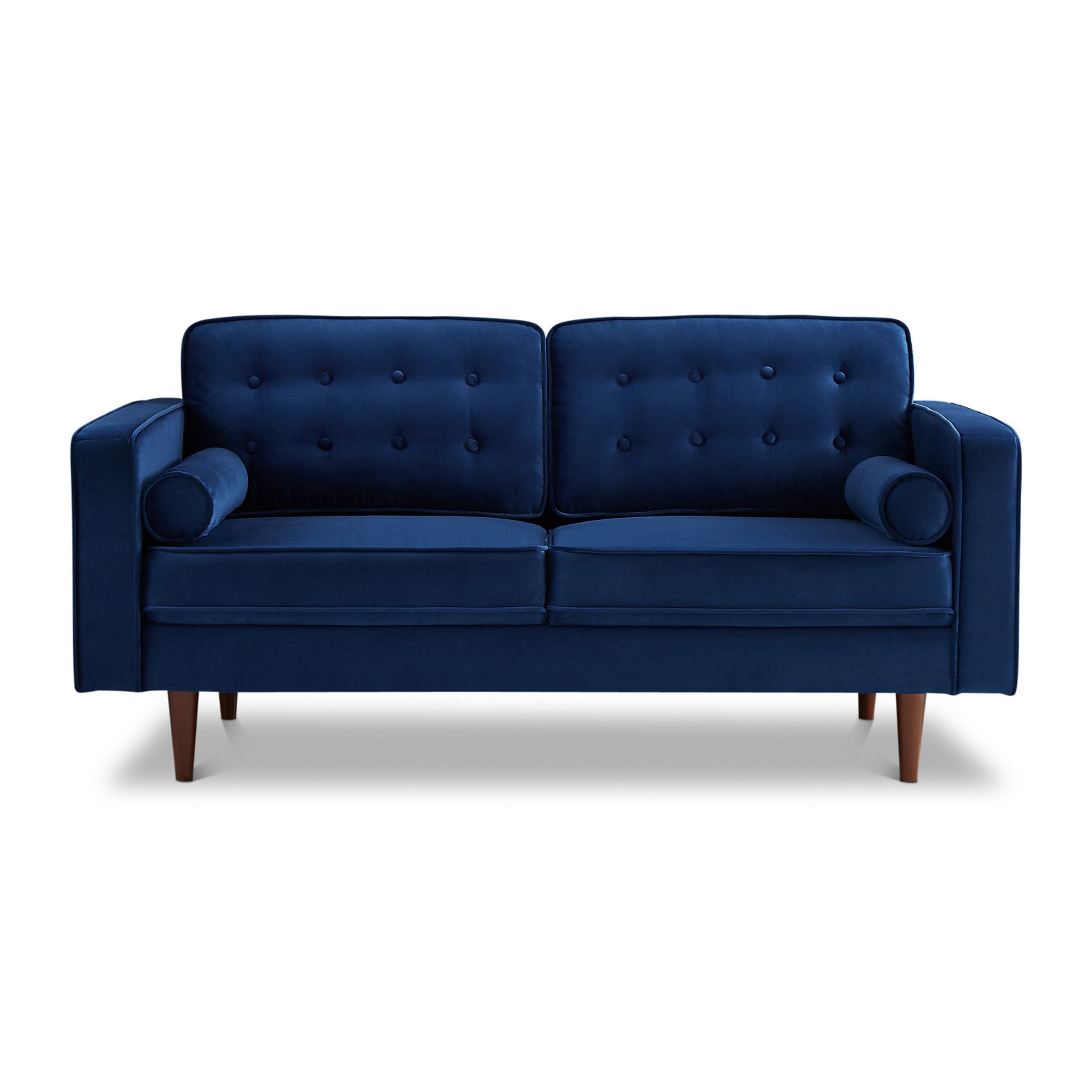 Casey Blue Velvet Loveseat Casey Blue Velvet Loveseat