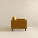 Casey  Gold Velvet Lounge Chair - Image 5