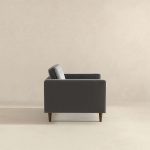 Casey  Grey Velvet Lounge Chair - Image 5