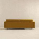 Casey Mid Century Modern Gold Velvet Sofa - Image 5
