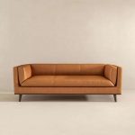 Cassidy  Tan Genuine Leather Couch - Image 2