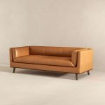 Cassidy  Tan Genuine Leather Couch - Image 3