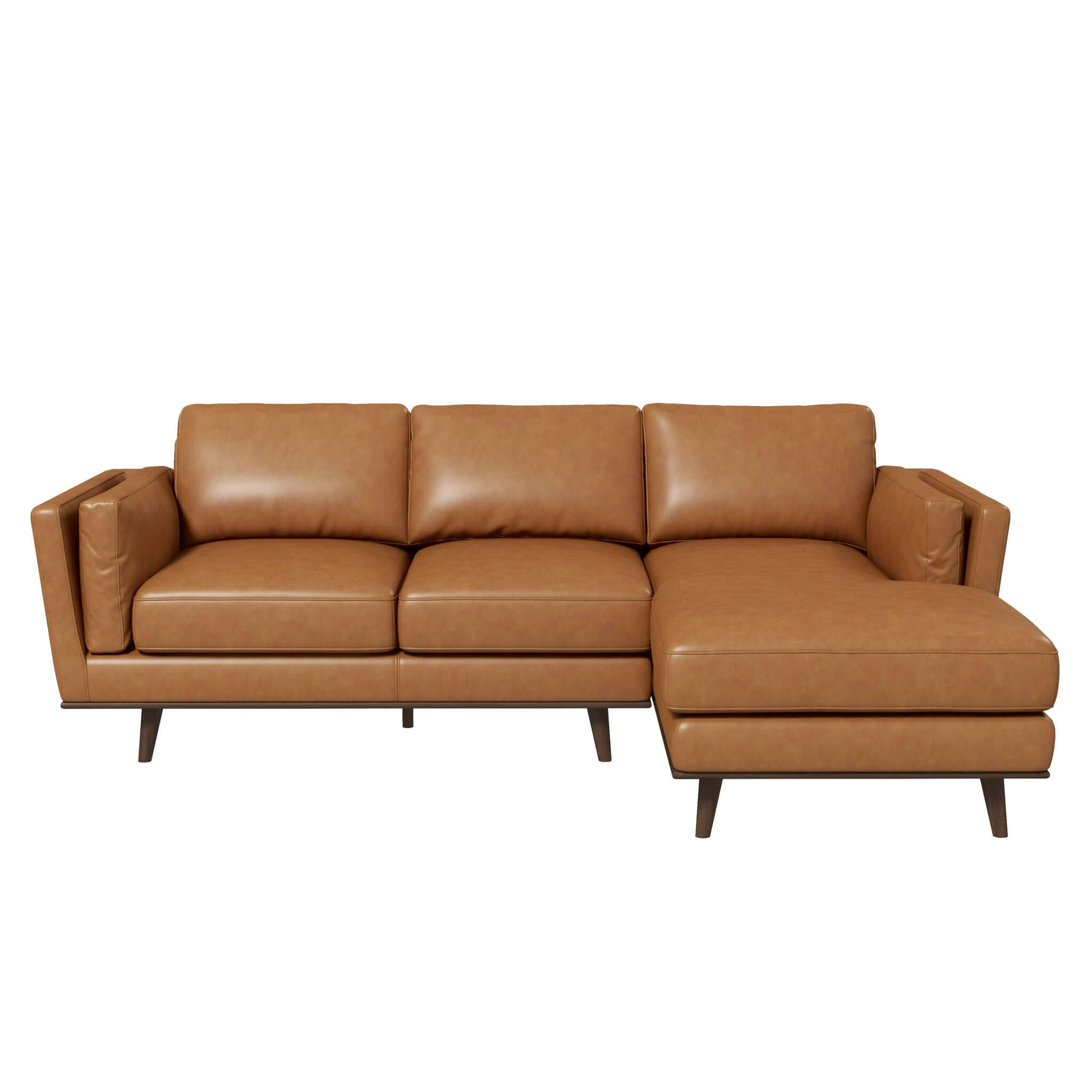 Chase Genuine Leather Sectional Right Facing Chase Genuine Leather Sectional Right Facing