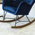 Chelsea Blue Velvet Rocking Chair - Image 5
