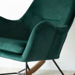 Chelsea Green Velvet Rocking Chair - Image 4