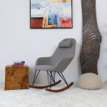 Chloe Mid Century Modern Rocker Livingroom And Bedroom Chair - Image 5