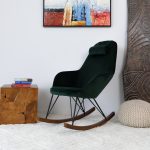 Chloe Mid Century Modern Rocker Livingroom And Bedroom Chair - Image 5