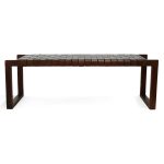 Christina Tan Leather Bench - Image 2