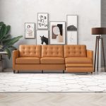 Christopher Tan Leather Electric Inclining Sofa Right Facing - Image 2