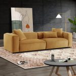 Conner Cognac Corduroy Sofa 110" - Image 2