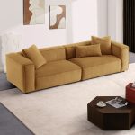 Conner Cognac Corduroy Sofa 110" - Image 3