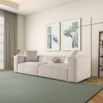 Conner Cream Corduroy Sofa 110" - Image 3