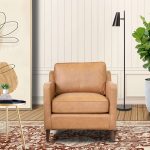 Cooper Tan Leather Lounge Chair - Image 3