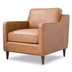 Cooper Tan Leather Lounge Chair - Image 5