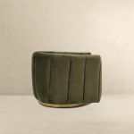 Cosey Green Velvet Swivel Chair - Image 3