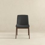 Crystal Dark Grey Fabric Dining Chair (Set Of 2) - Image 3