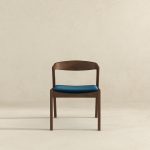 Dakota  Solid Wood Blue Velvet Dining Chair (Set Of 2) - Image 4