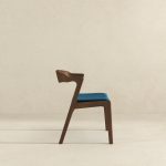 Dakota  Solid Wood Blue Velvet Dining Chair (Set Of 2) - Image 5