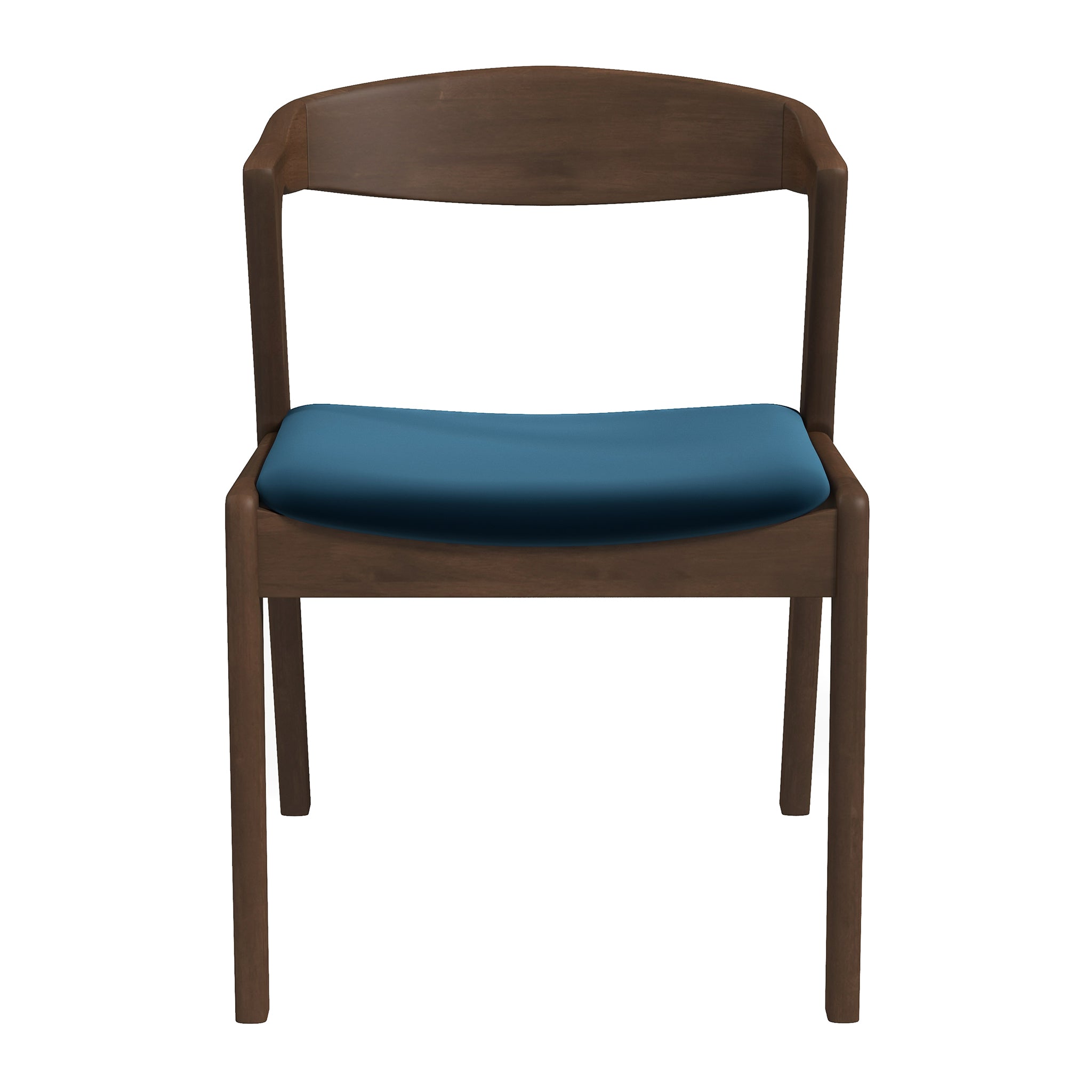Dakota Solid Wood Blue Velvet Dining Chair (Set Of 2) Dakota Solid Wood Blue Velvet Dining Chair (Set Of 2)