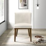 Daley White Fabric Dining Chair (Set Of 2) - Image 2