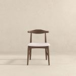 Damian  Solid Wood Beige Dining Chair - Image 4