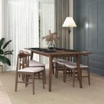Damian  Solid Wood Beige Dining Chair - Image 5